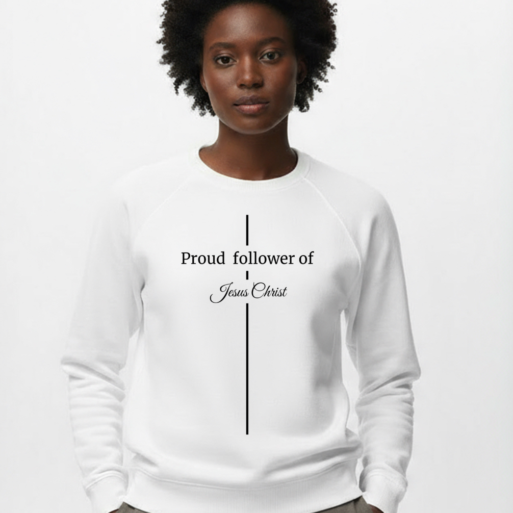 White MyProudJesus Sweatshirt