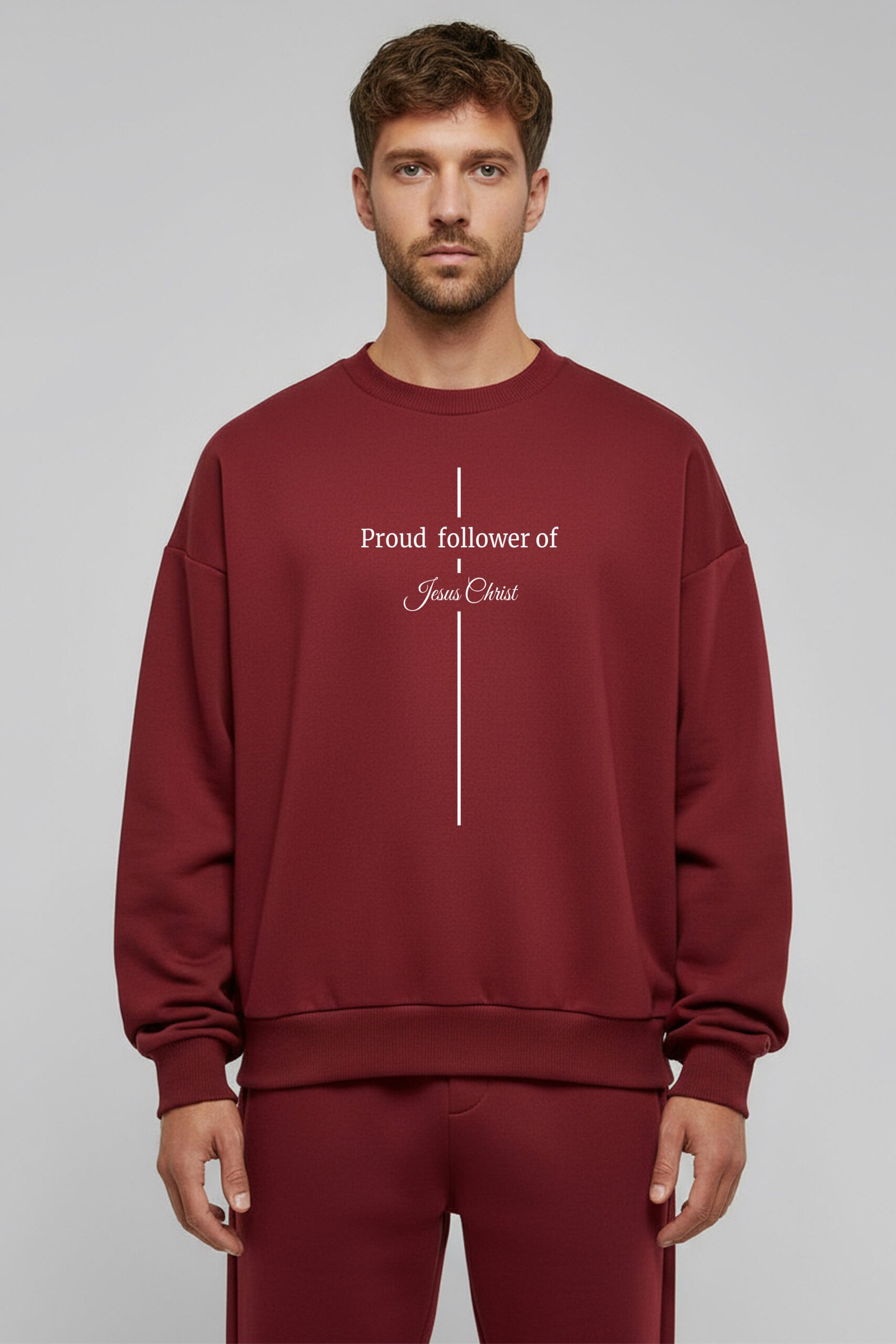 Red MyProudJesus Sweatshirt