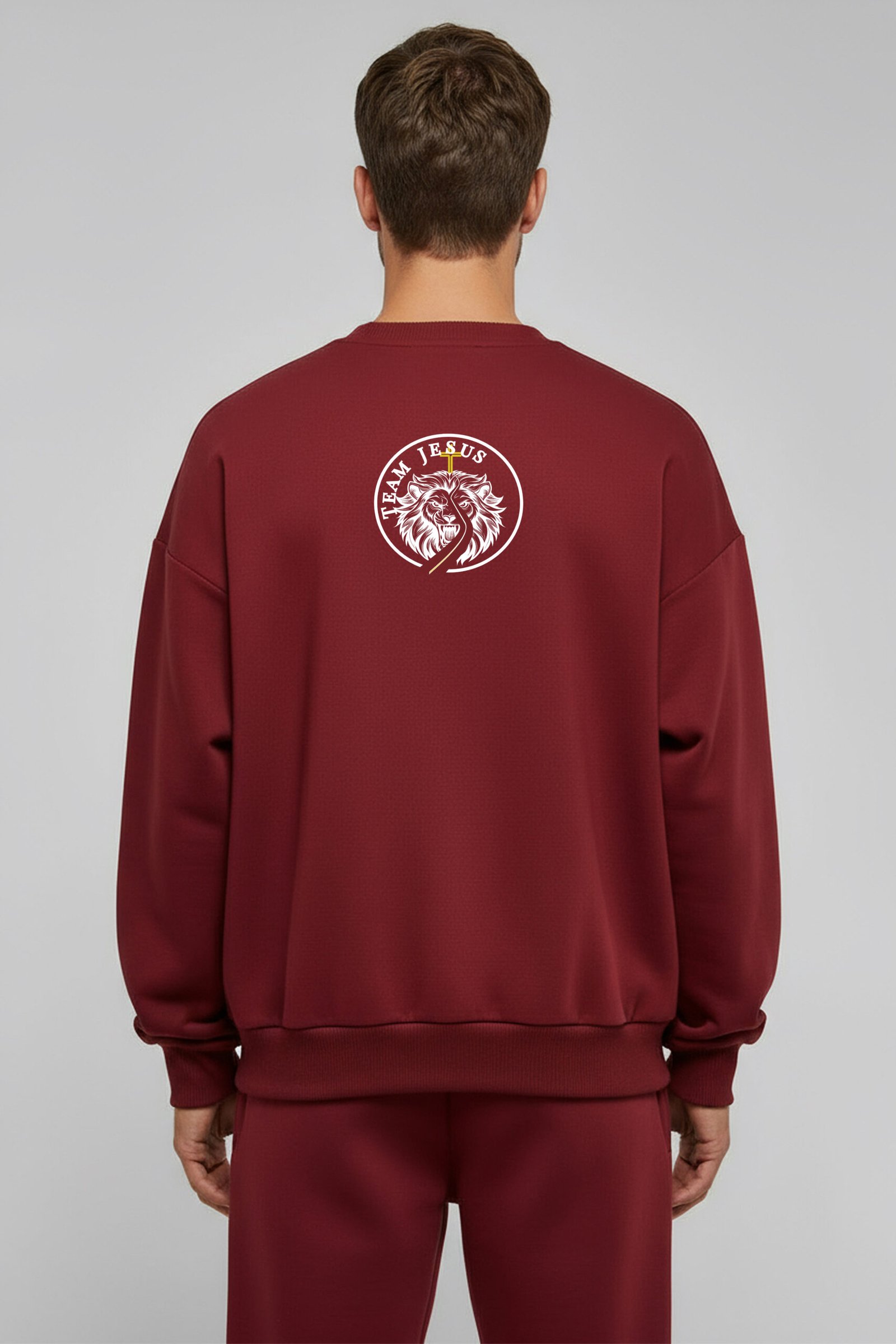 Red MyProudJesus Sweatshirt - Image 2