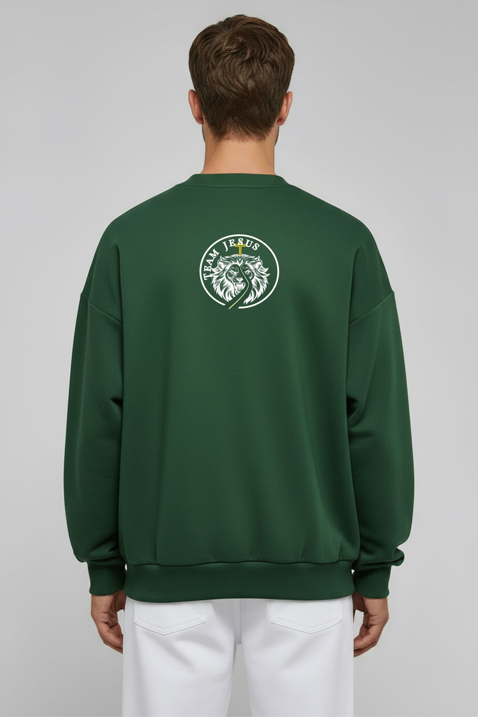 Green MyProudJesus Sweatshirt - Image 2