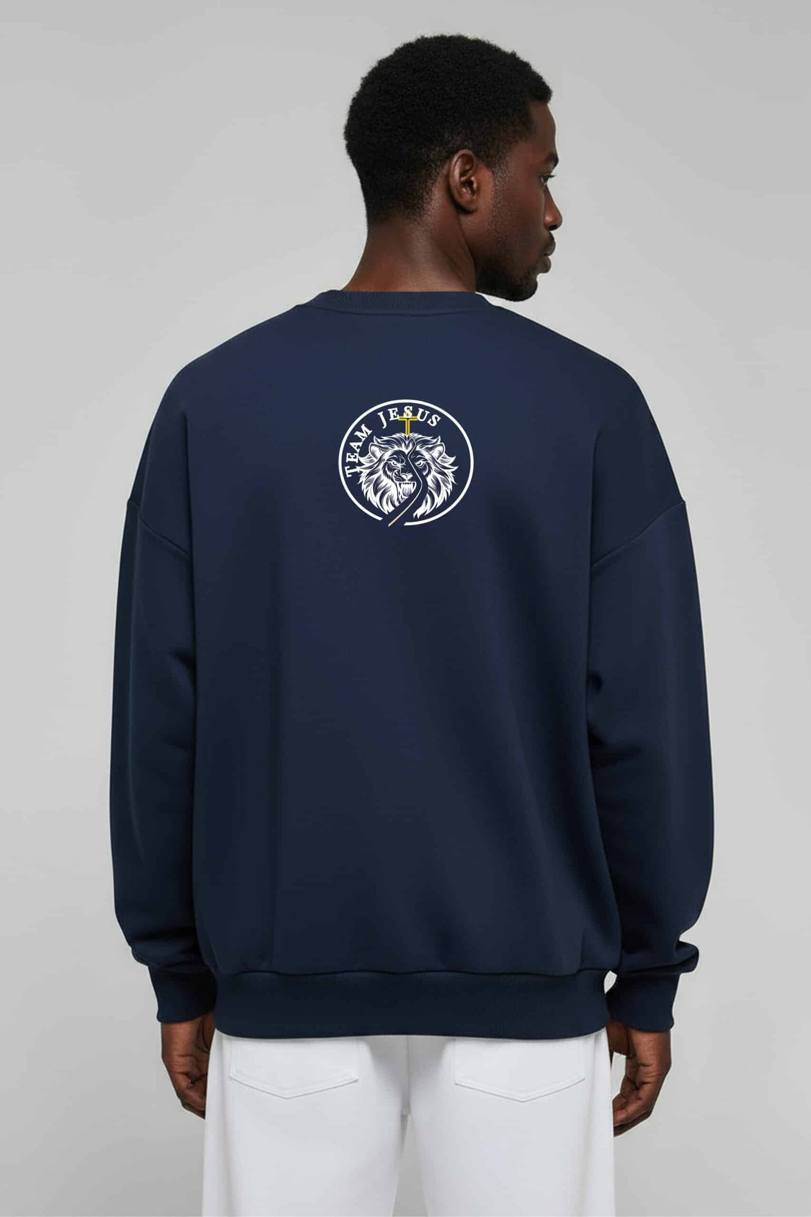 NavyBlue MyProudJesus Sweatshirt - Image 2