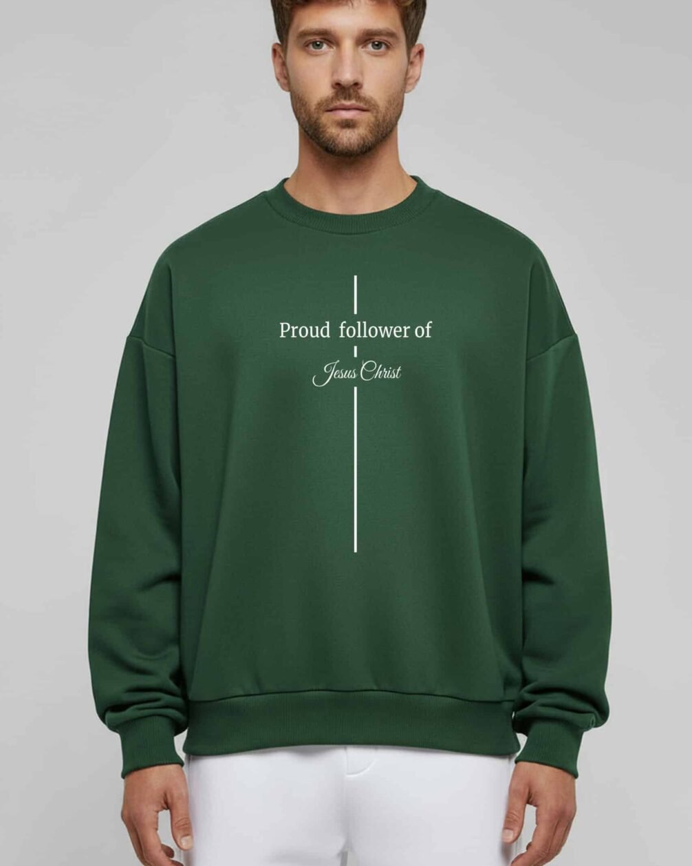 Green MyProudJesus Sweatshirt